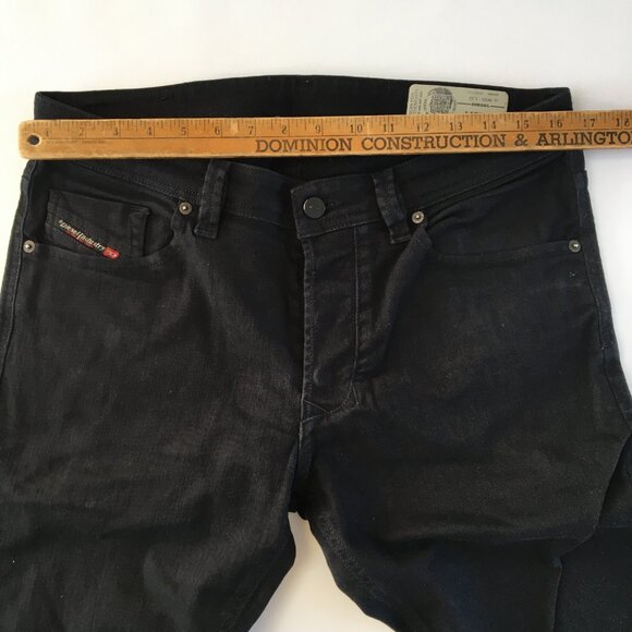 Diesel Larkee Regular Straight Black Button Fly Jeans 33 - Picture 10 of 12